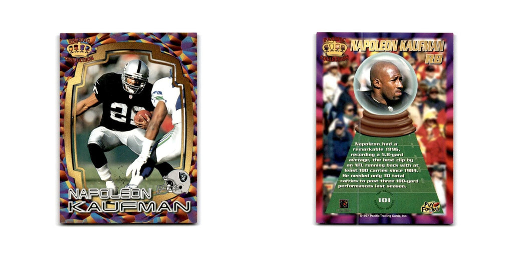 Napoleon Kaufman 1997 Pacific #101 Oakland Raiders Football Card NM