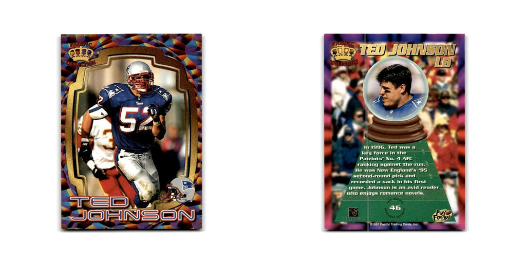 Ted Johnson 1997 Pacific #46 New England Patriots Football Card NM