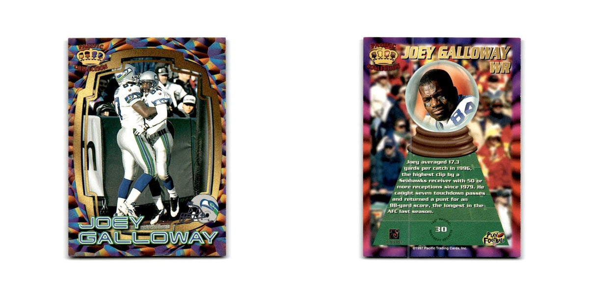 Joey Galloway 1997 Pacific #30 Seattle Seahawks Football Card NM