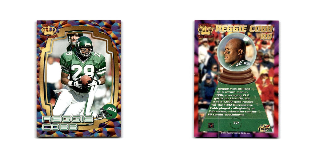 Reggie Cobb 1997 Pacific #72 New York Jets Football Card NM