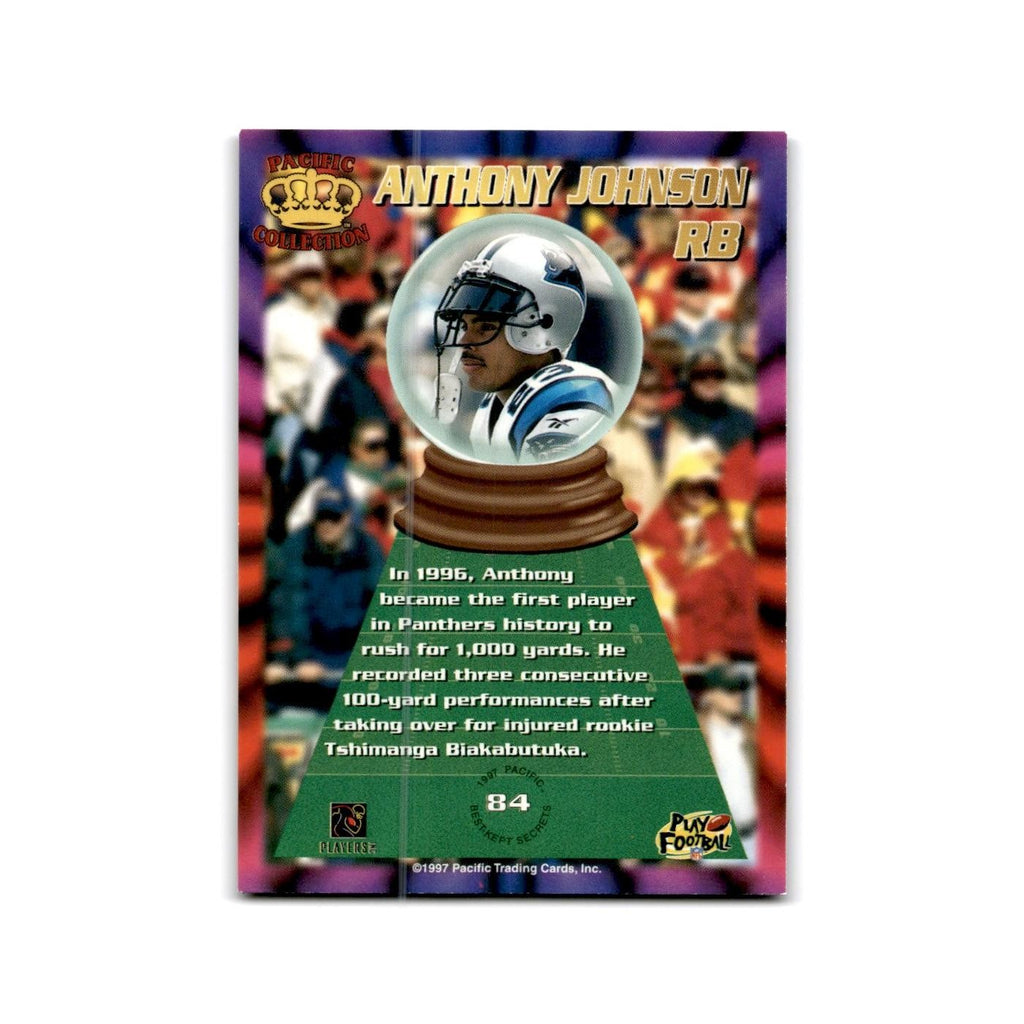 Anthony Johnson 1997 Pacific #63 Carolina Panthers Football Card NM