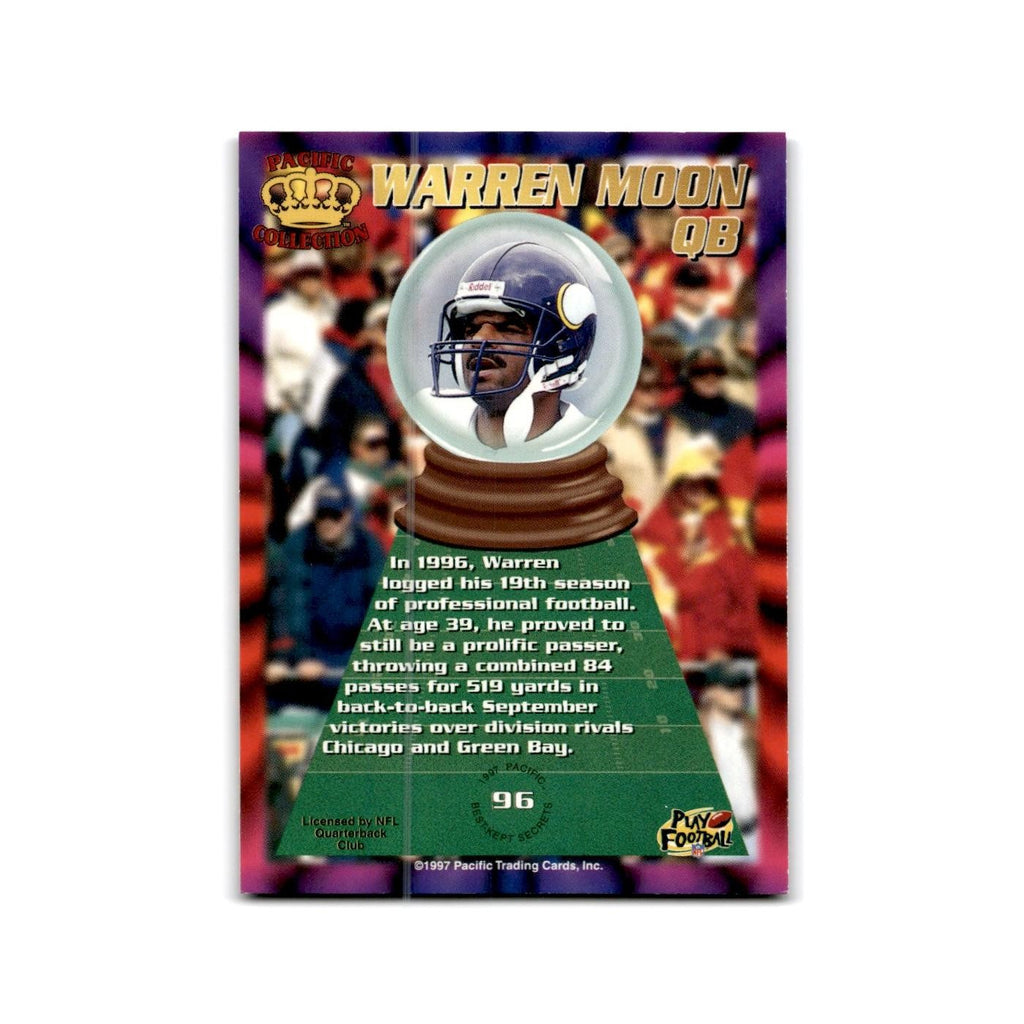 Warren Moon 1997 Pacific #96 Minnesota Vikings Football Card NM