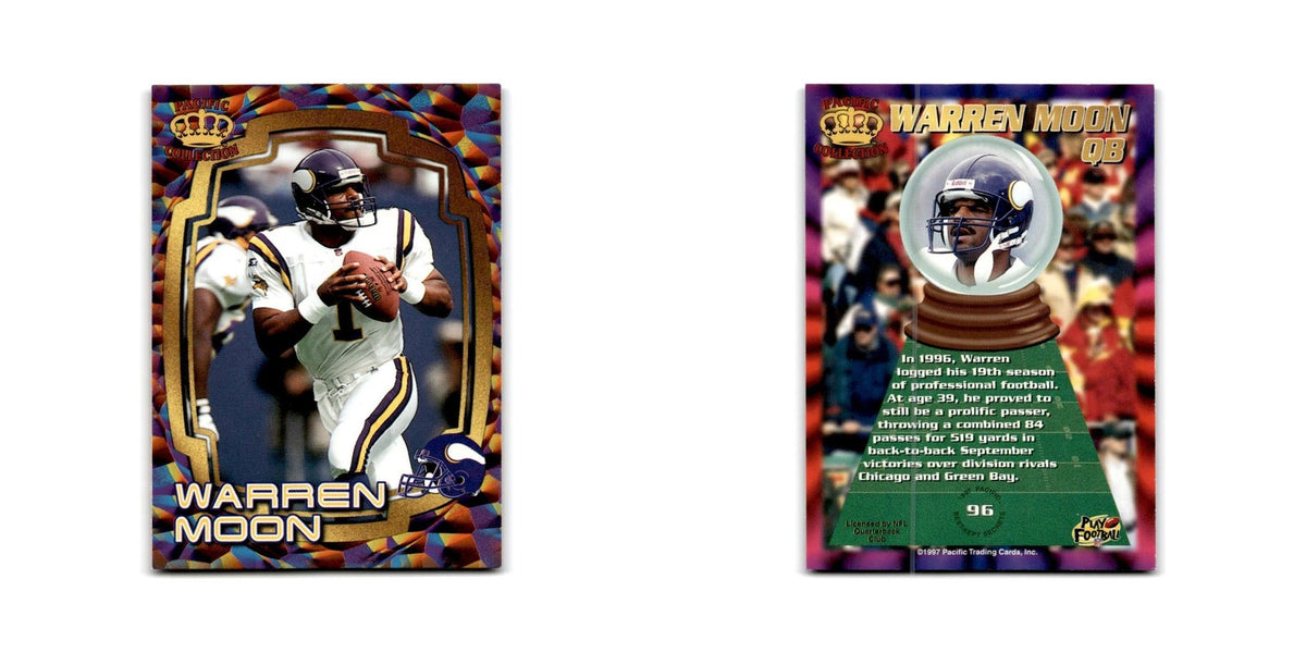Warren Moon 1997 Pacific #96 Minnesota Vikings Football Card NM