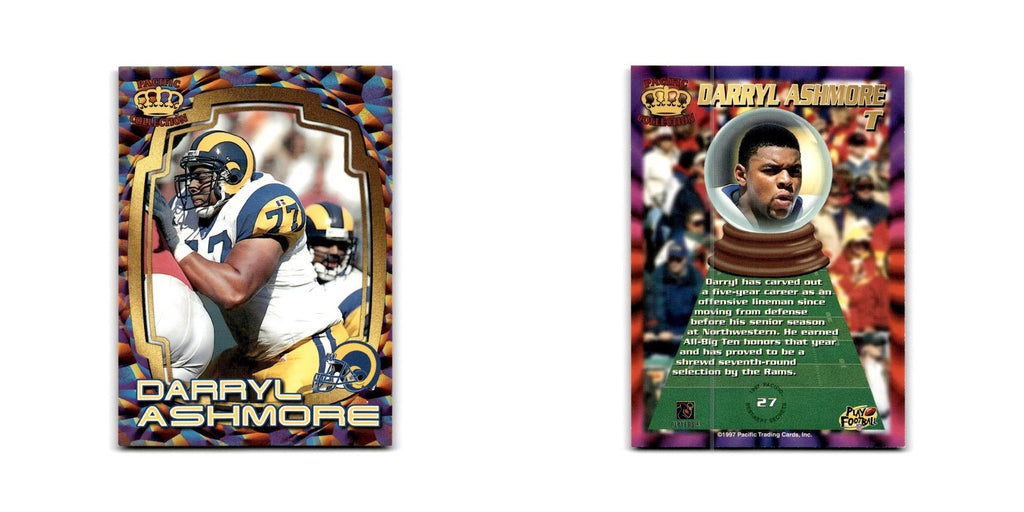 Darryl Ashmore 1997 Pacific #27 St. Louis Rams Football Card NM