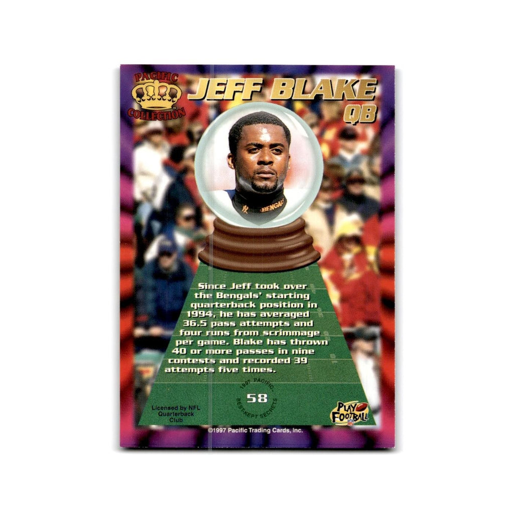 Jeff Blake 1997 Pacific #58 Cincinnati Bengals Football Card NM