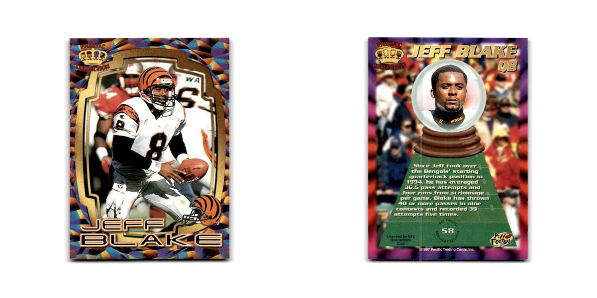 Jeff Blake 1997 Pacific #58 Cincinnati Bengals Football Card NM