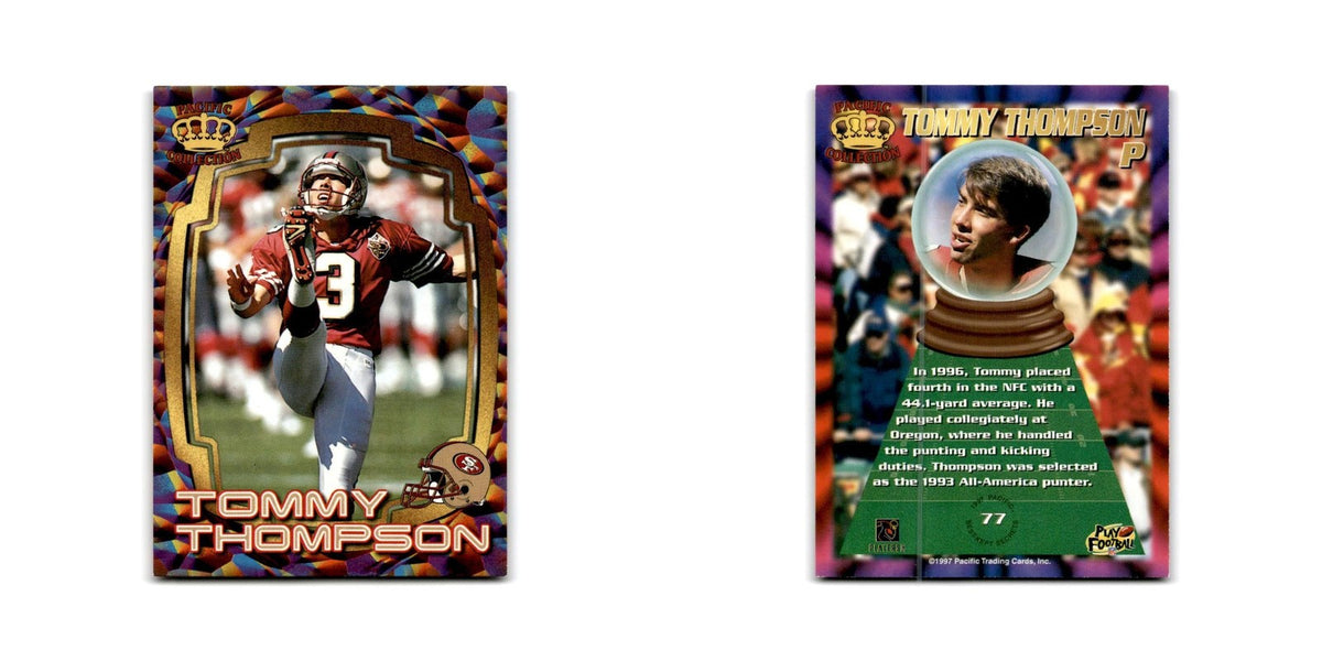 Tommy Thompson 1997 Pacific #77 San Francisco 49ers Football Card NM