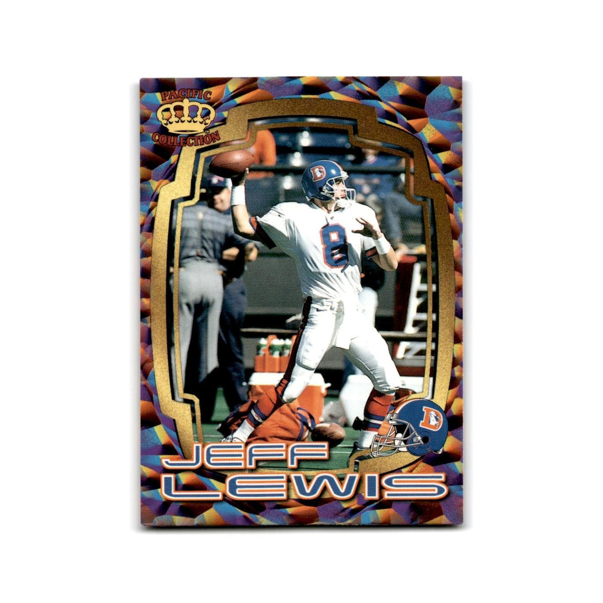Jeff Lewis 1997 Pacific #88 Denver Broncos Football Card NM