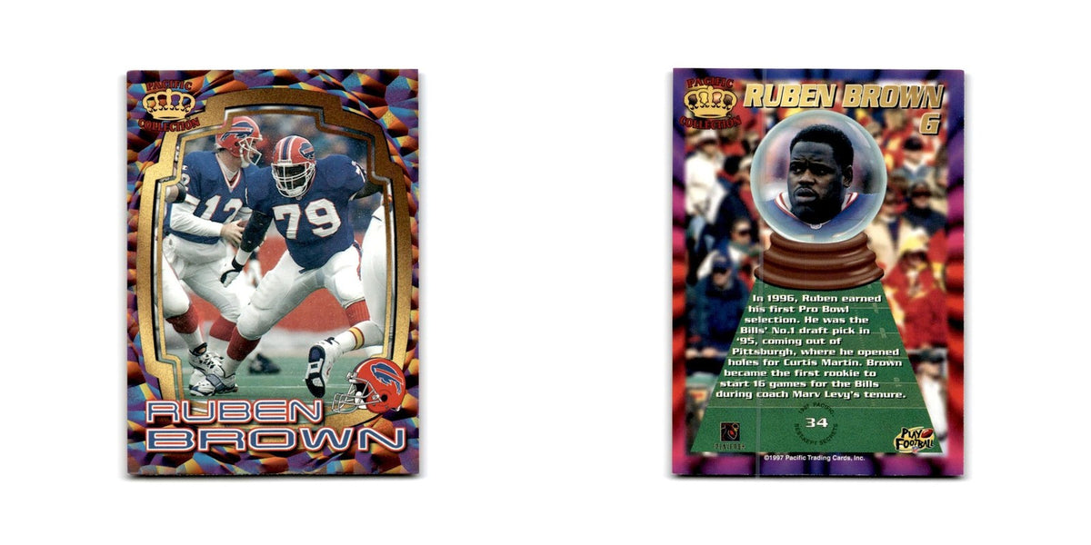 Ruben Brown 1997 Pacific #34 Buffalo Bills Football Card NM