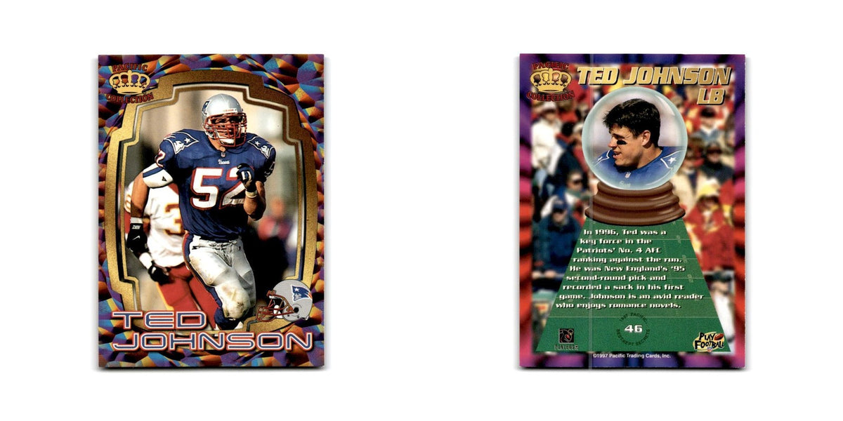 Ted Johnson 1997 Pacific #46 New England Patriots Football Card NM