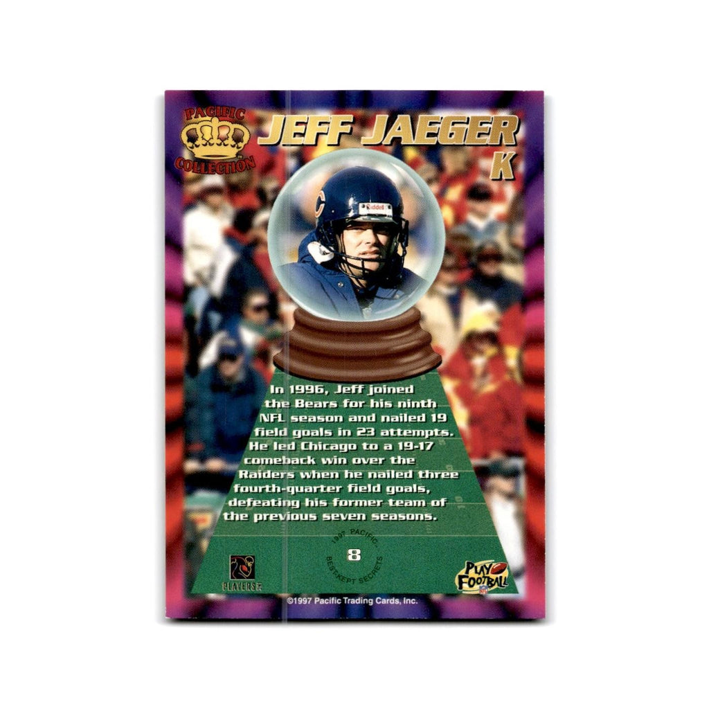 Jeff Jaeger 1997 Pacific #8 Chicago Bears Football Card NM