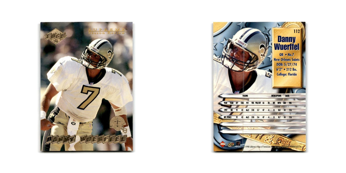 Danny Wuerffel 1998 Collector's Edge Supreme Season Review #112 Saints NM