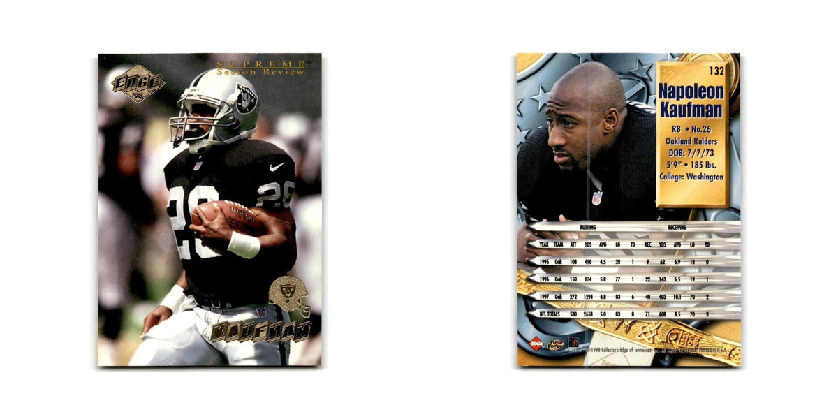 Napoleon Kaufman 1998 Collector's Edge Supreme Season Review #132 Raiders NM