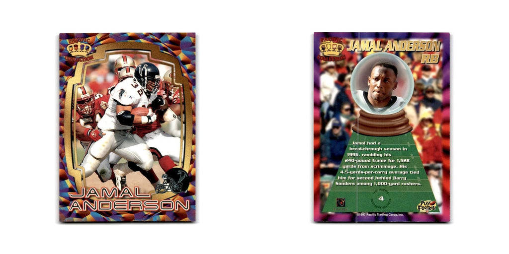 Jamal Anderson 1997 Pacific #4 Atlanta Falcons Football Card NM