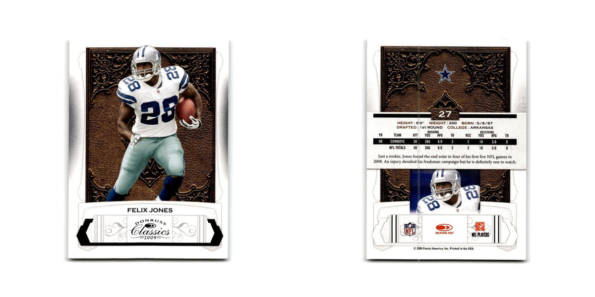 Felix Jones 2009 Donruss Classics #27 Dallas Cowboys Football Card NM