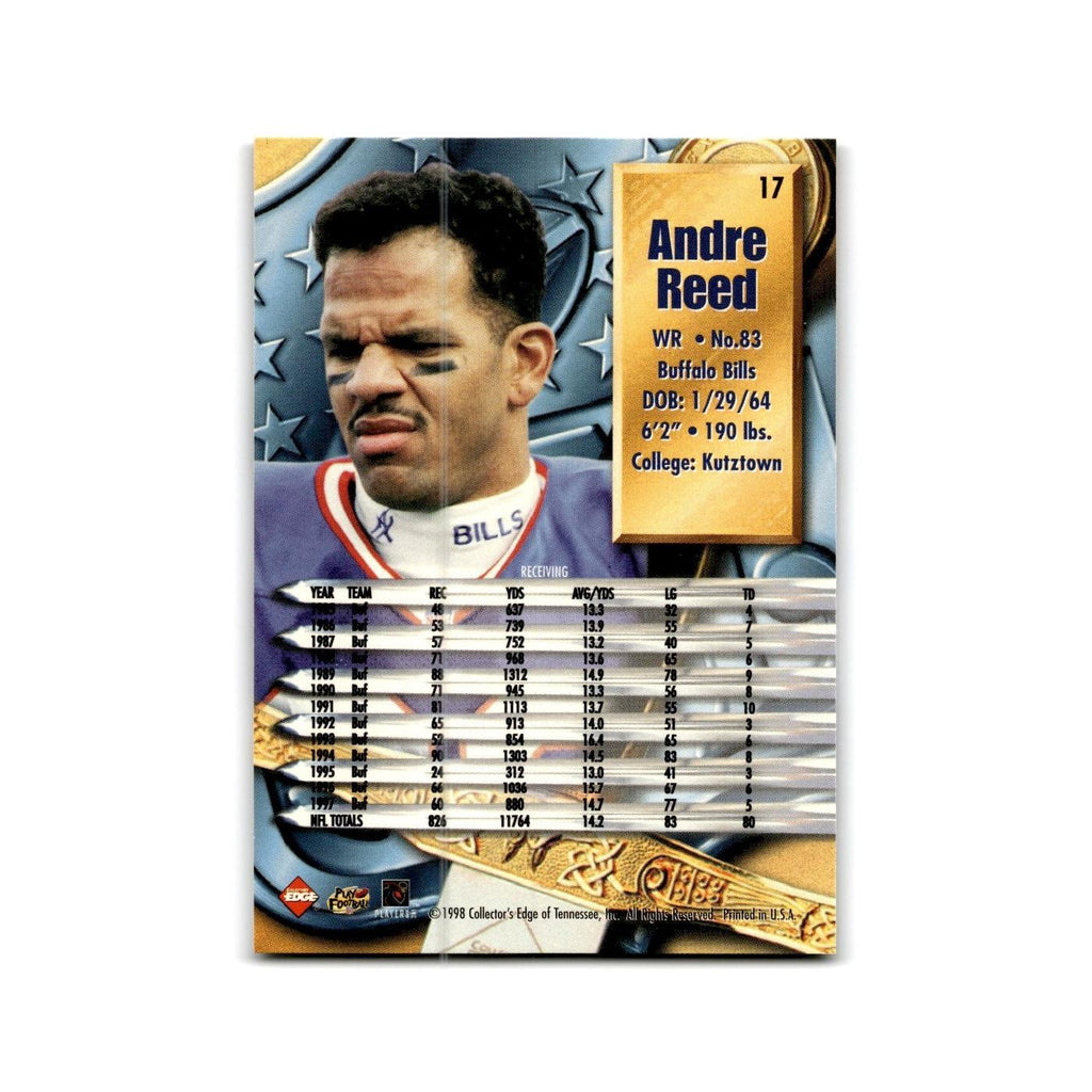 Andre Reed 1998 Collector's Edge Supreme Season Review #17 Buffalo Bills NM