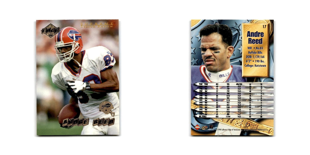 Andre Reed 1998 Collector's Edge Supreme Season Review #17 Buffalo Bills NM