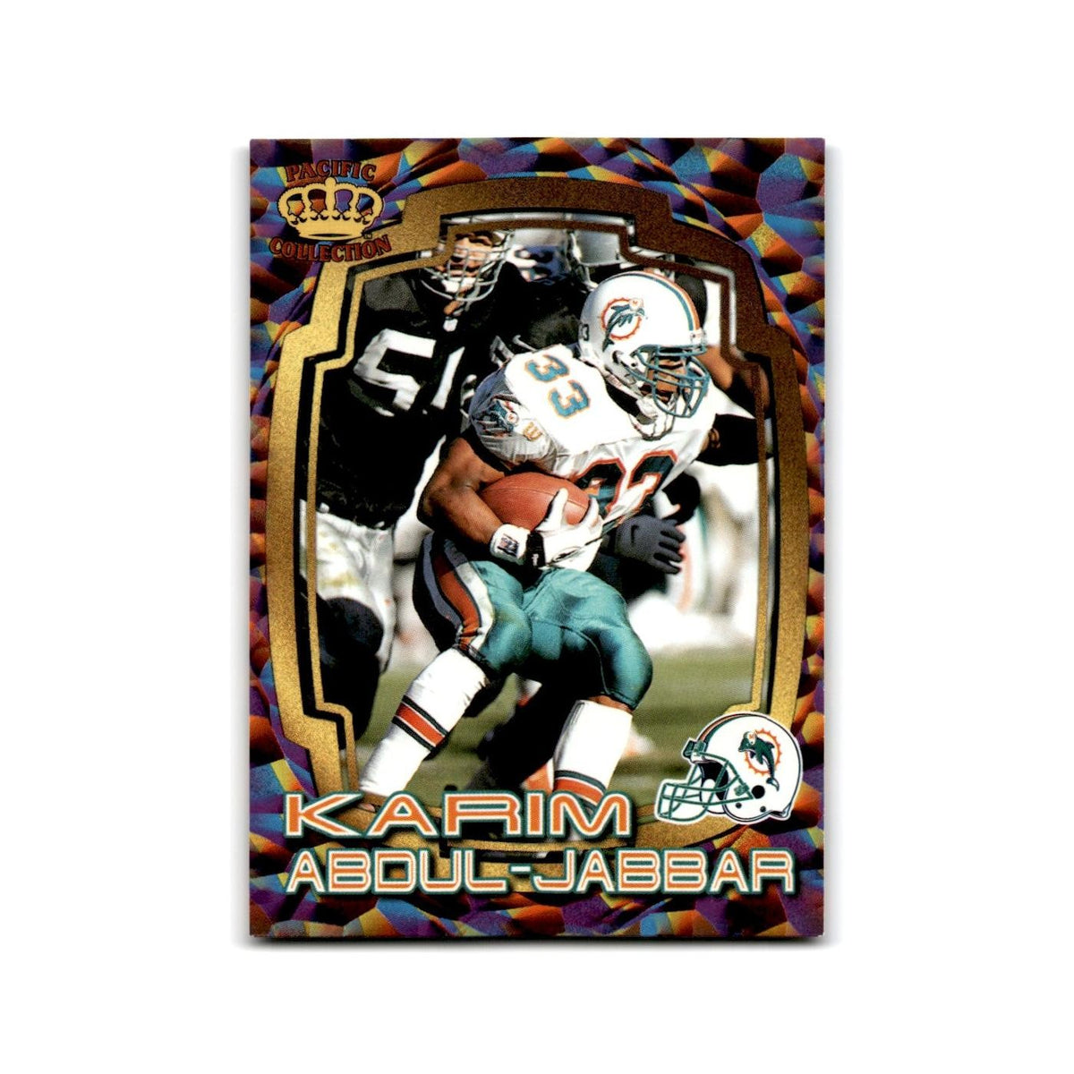 Karim Abdul-Jabbar 1997 Pacific #18 Miami Dolphins Football Card NM