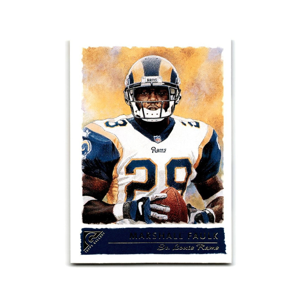 Marshall Faulk 2001 Topps Gallery #37 St. Louis Rams Football Card NM