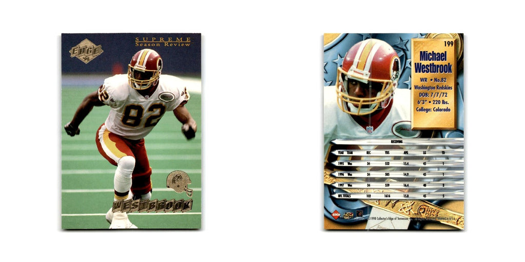 Michael Westbrook 1998 Collector's Edge Supreme Season Review #199 Redskins NM