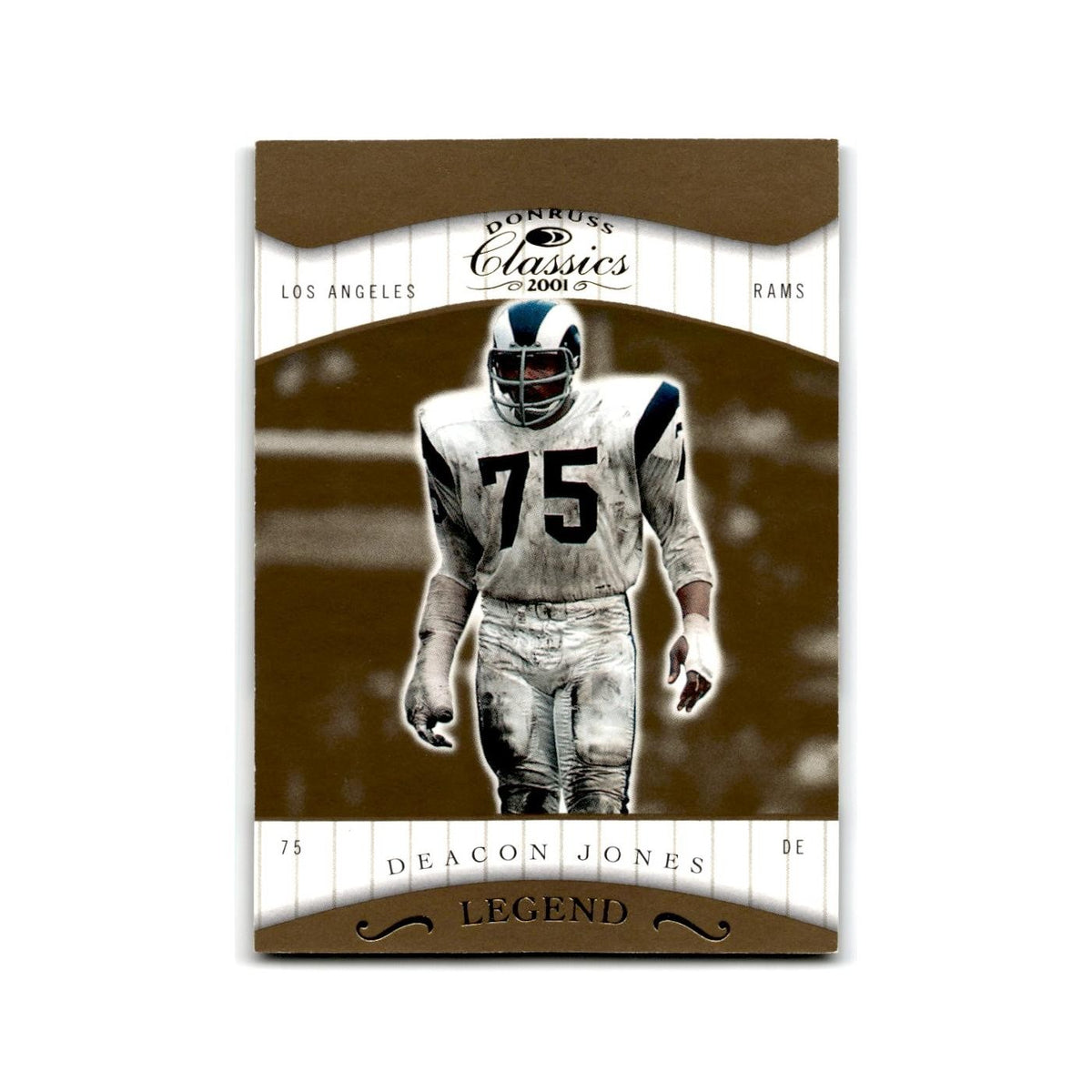 Deacon Jones #/100 2001 Donruss Classics #173 Los Angeles Rams Football Card NM