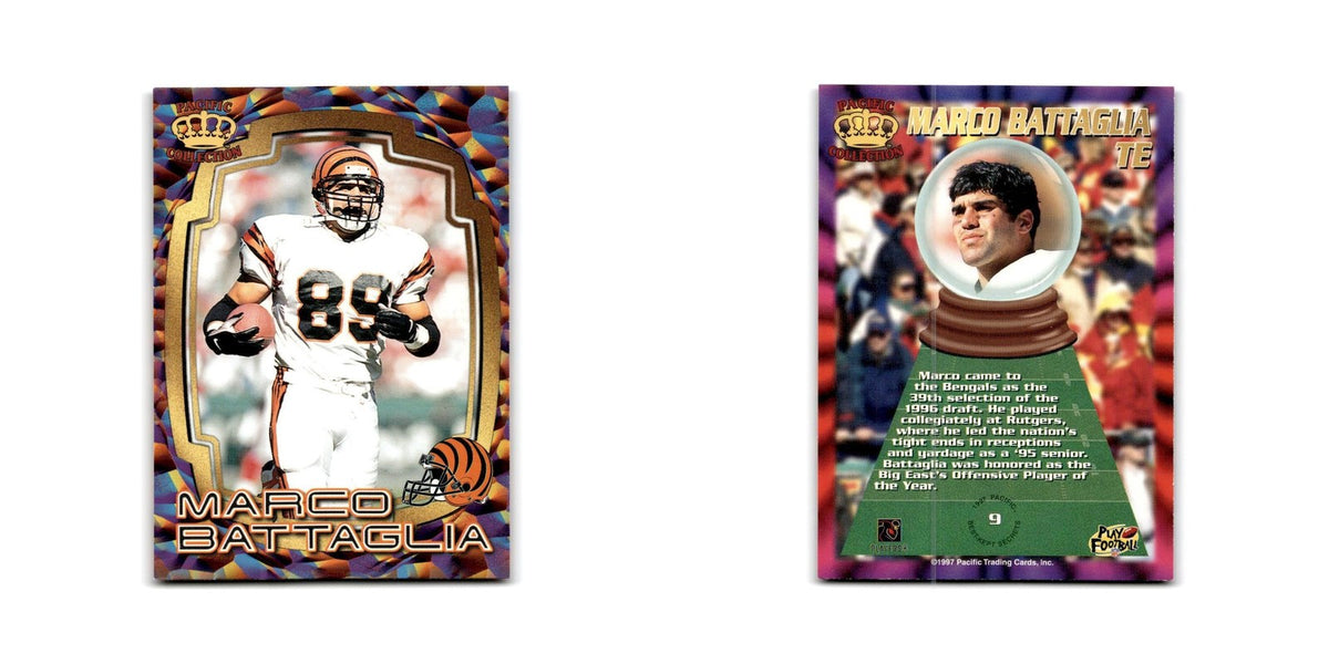 Marco Battaglia 1997 Pacific #9 Cincinnati Bengals Football Card NM