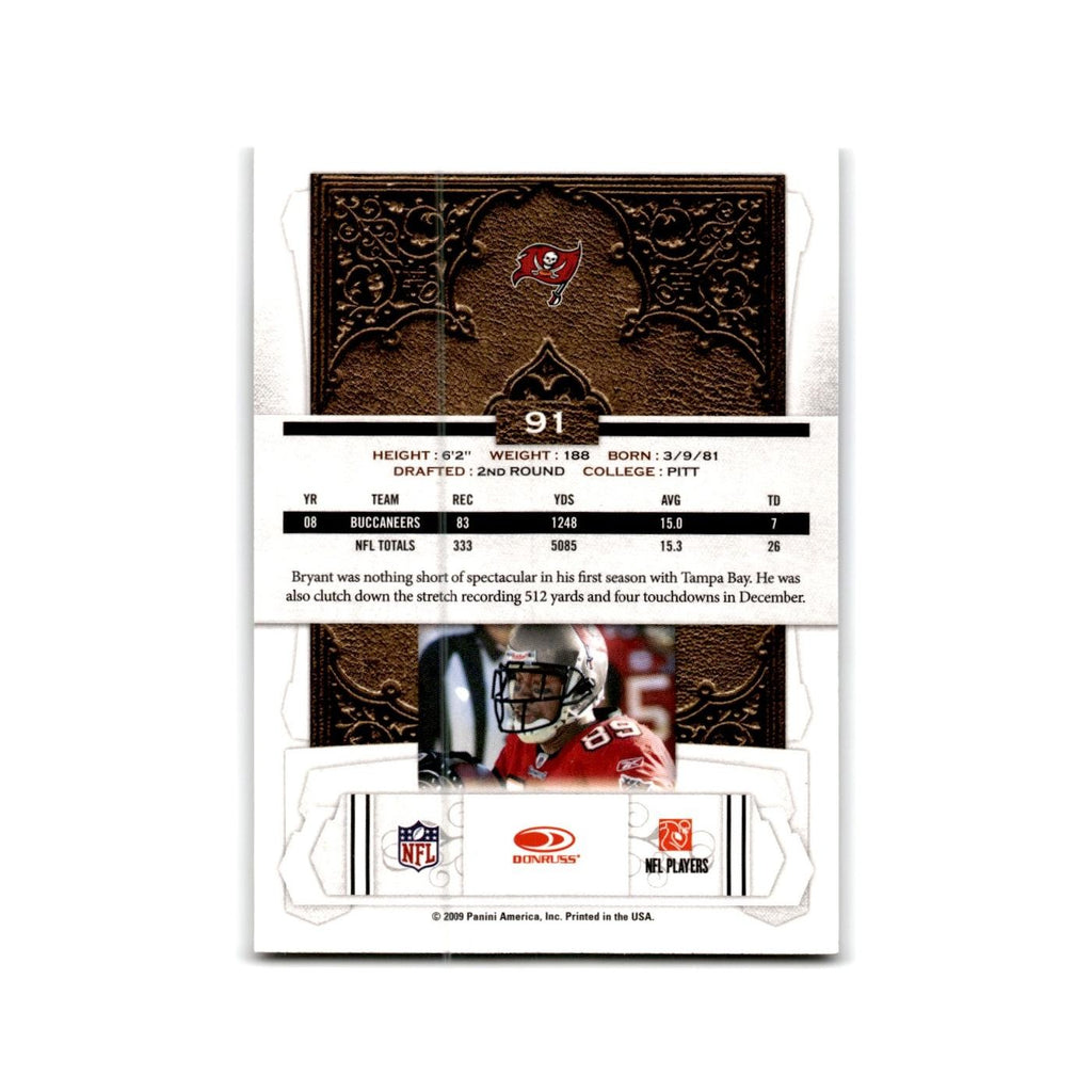 Antonio Bryant 2009 Donruss Classics #91 Tampa Bay Buccaneers Football Card NM
