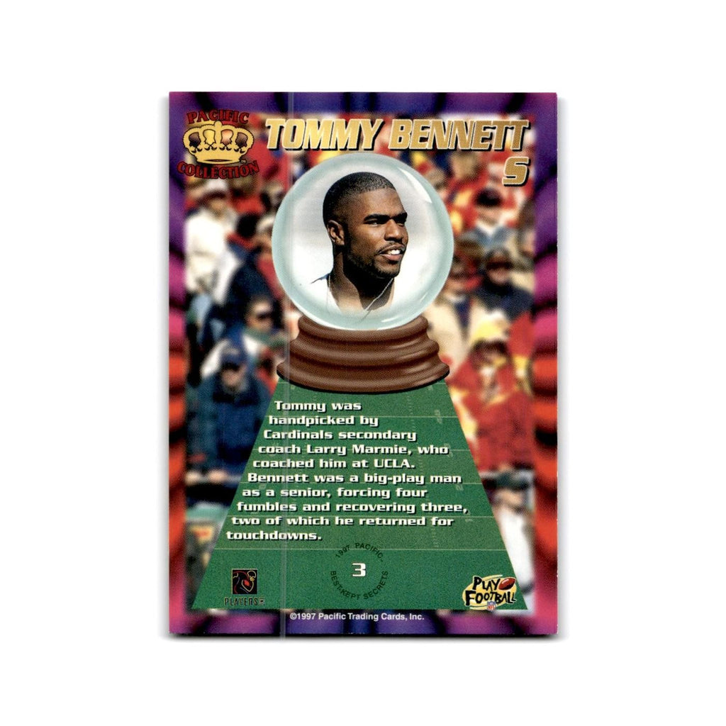 Tommy Bennett 1997 Pacific #3 Arizona Cardinals Football Card NM