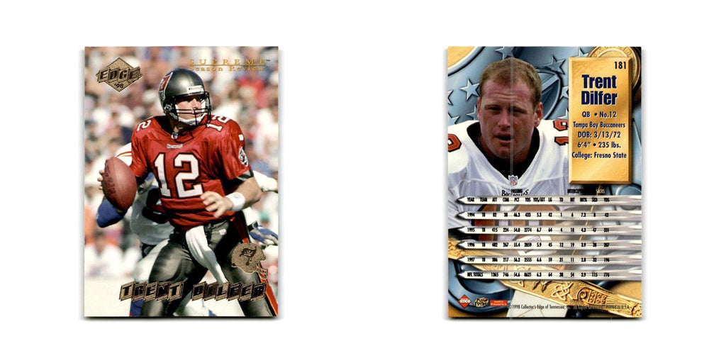 Trent Dilfer 1998 Collector's Edge Supreme Season Review #181 Buccaneers NM