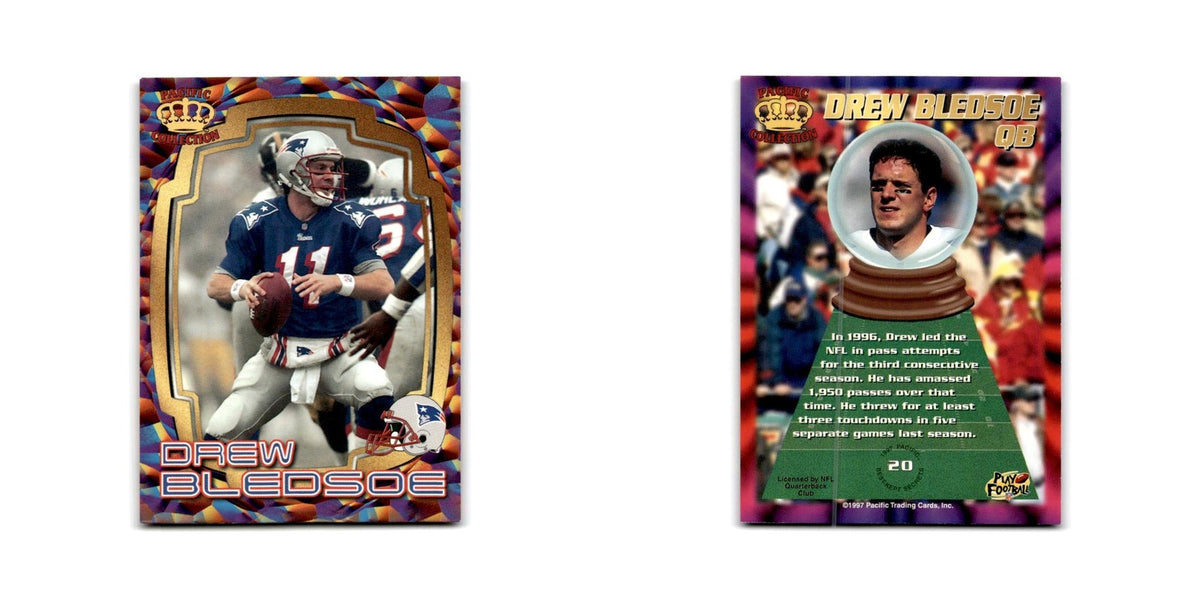 Drew Bledsoe 1997 Pacific #20 New England Patriots Football Card NM