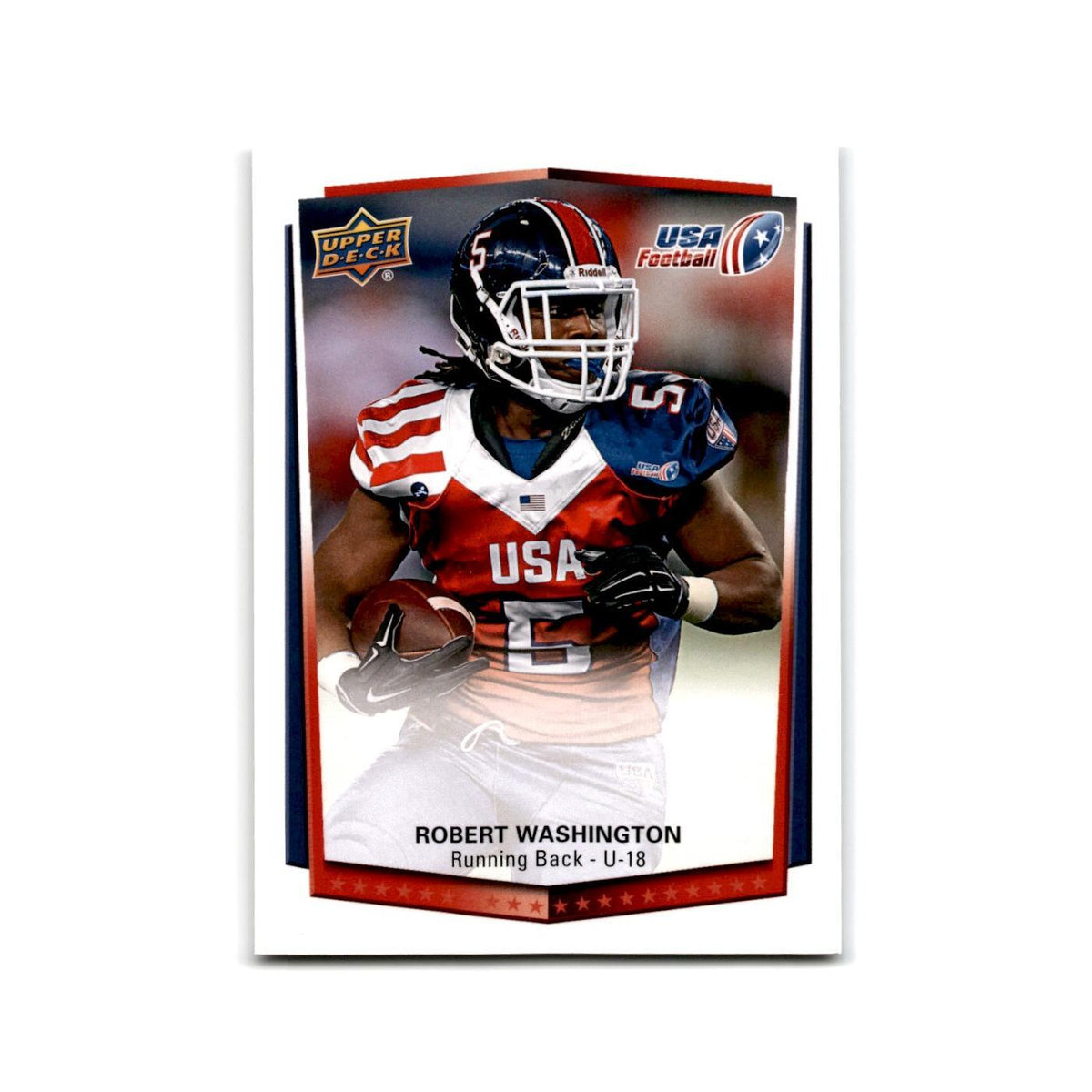 Robert Washington 2015 Upper Deck USA #48 USA Football Card NM