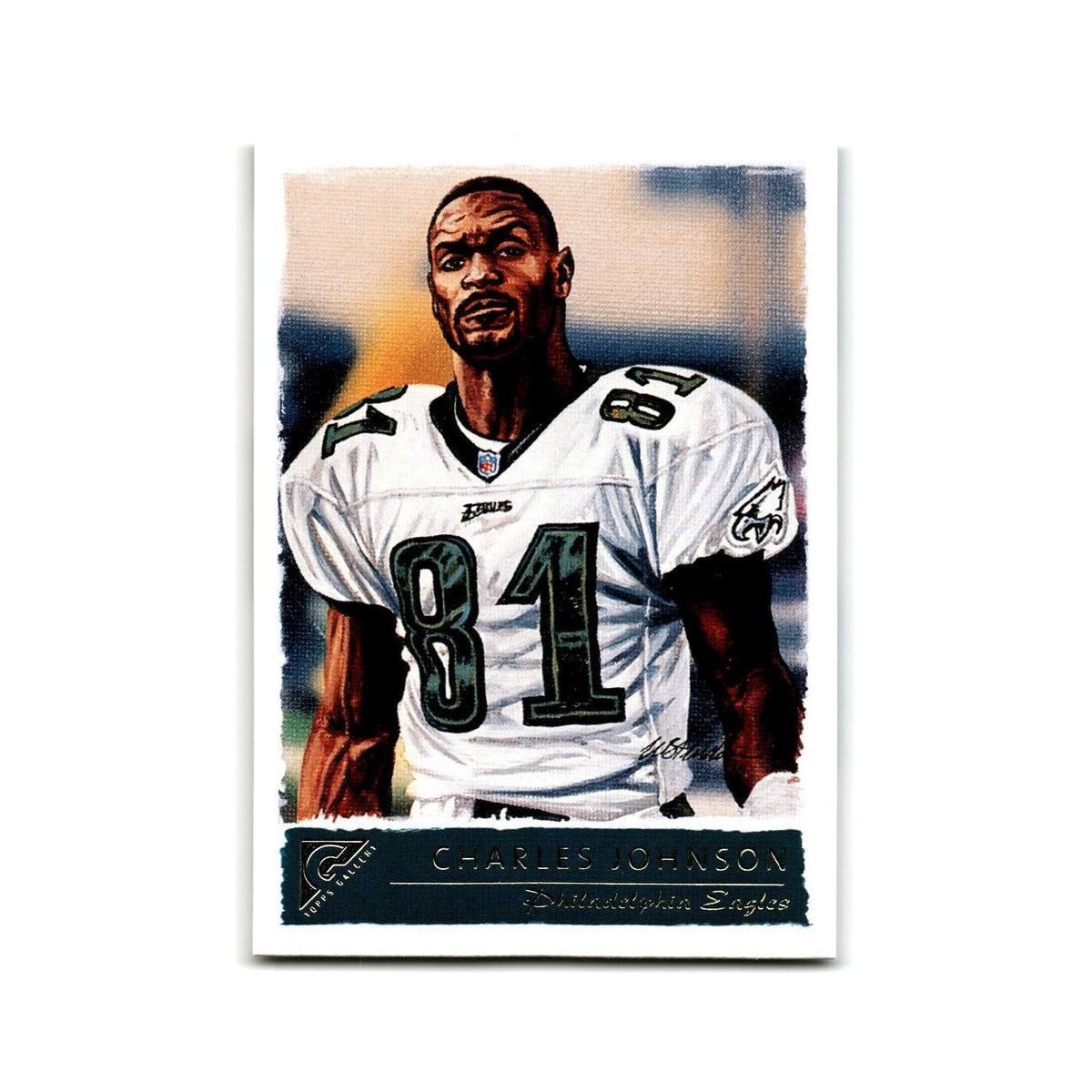 Charles Johnson 2001 Topps Gallery #77 Philadelphia Eagles Football Card NM