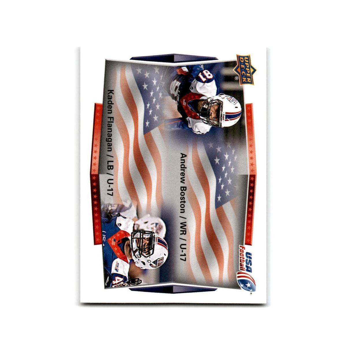 Andrew Boston Kaden Flanagan 2015 Upper Deck USA #102 USA Football Card NM