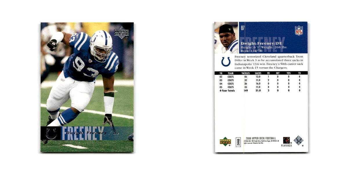 Dwight Freeney 2006 Upper Deck #87 Indianapolis Colts Football Card NM