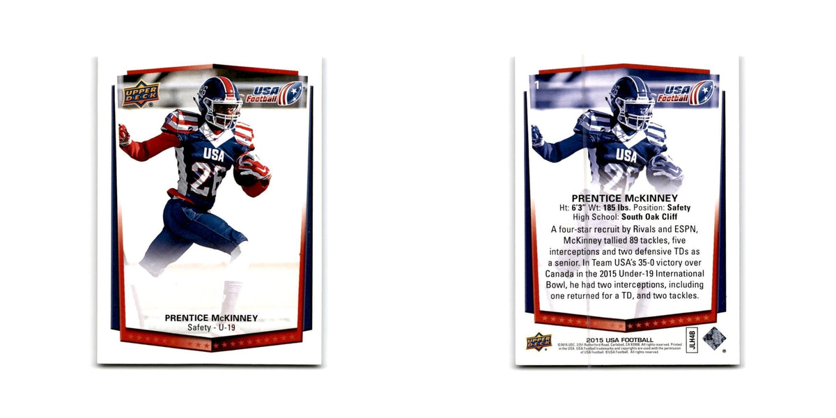 Prentice McKinney 2015 Upper Deck USA #1 USA Football Card NM