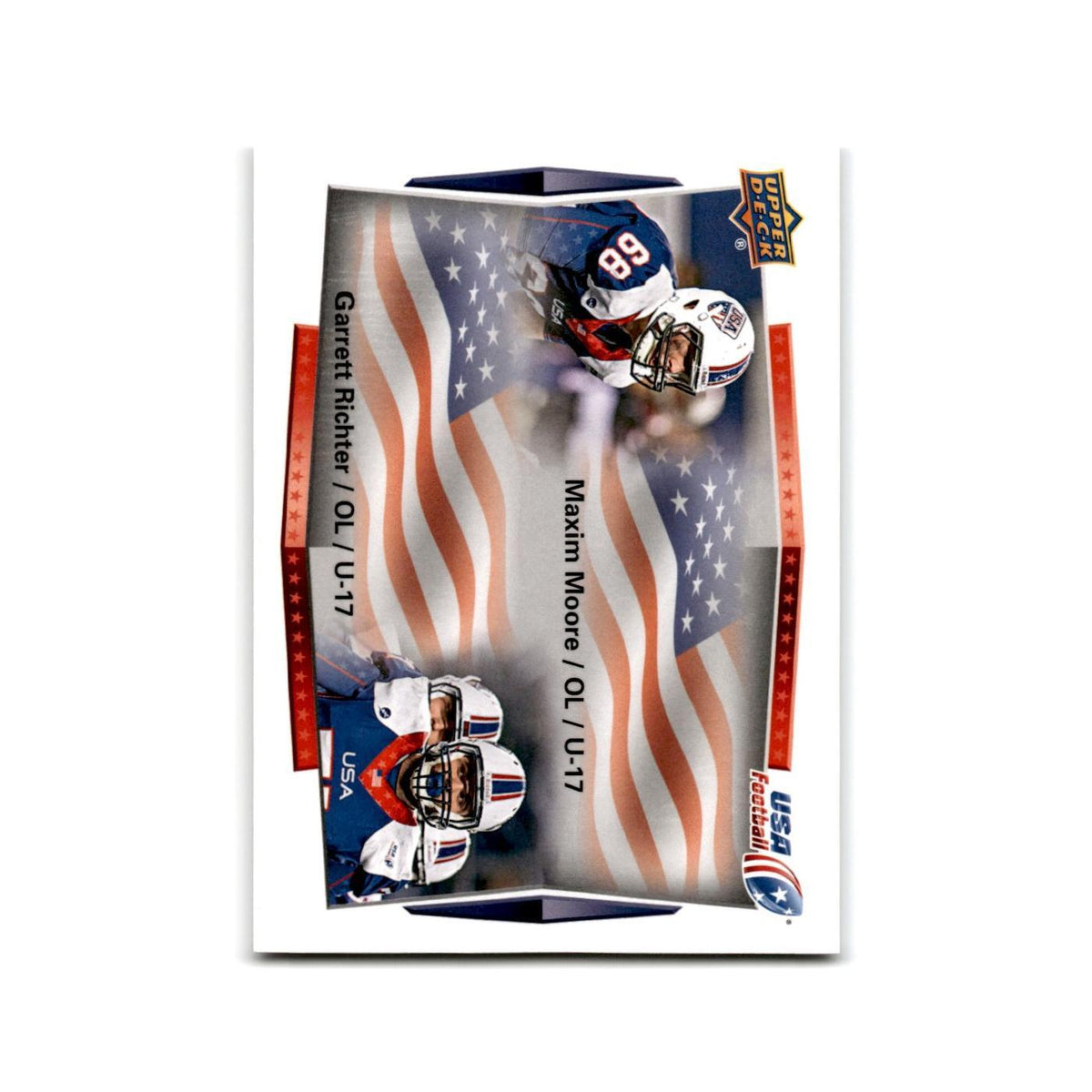 Garrett Richter Maxim Moore 2015 Upper Deck USA #118 USA Football Card NM