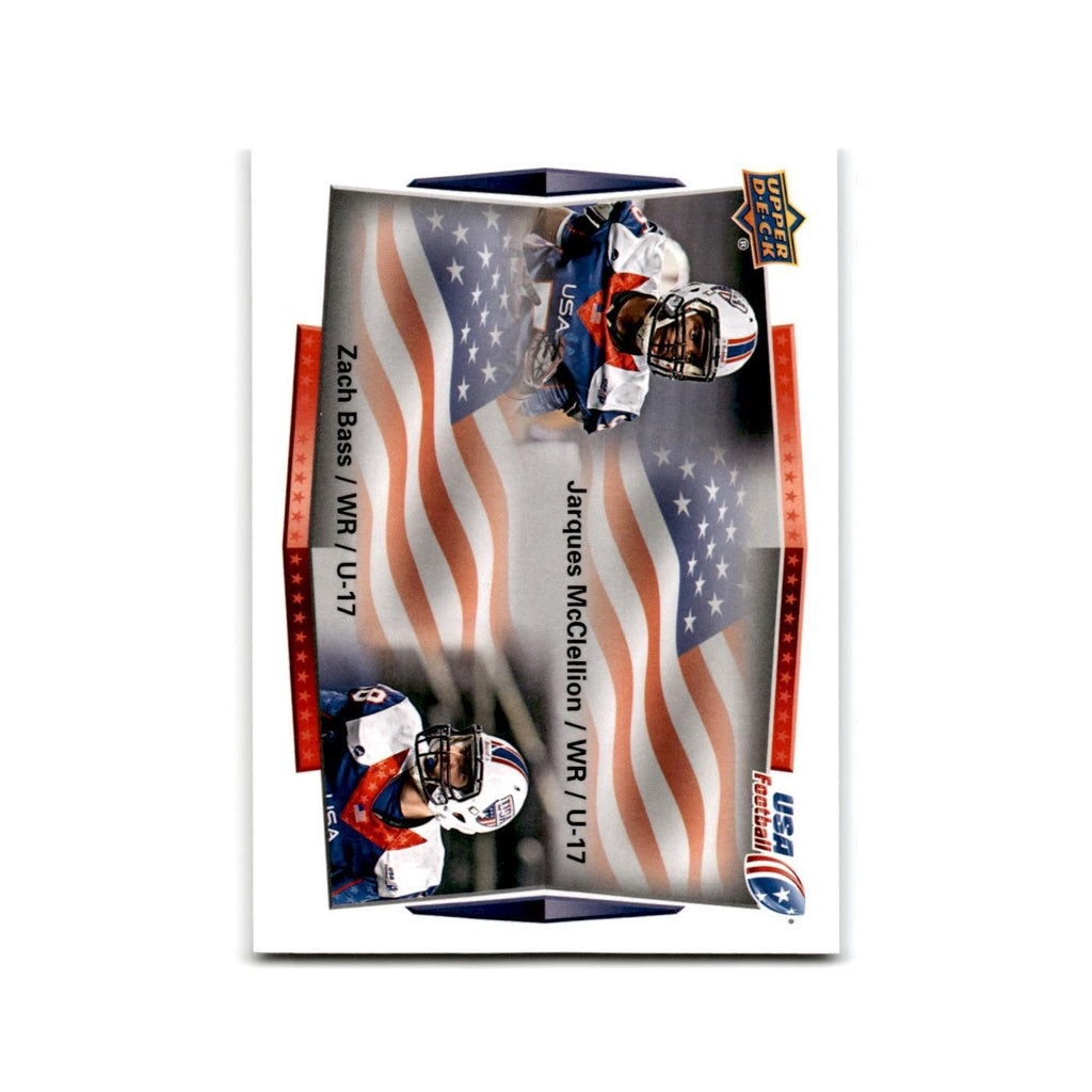 Jarques McClellan / Zach Bass 2015 Upper Deck #100 USA Football Card NM