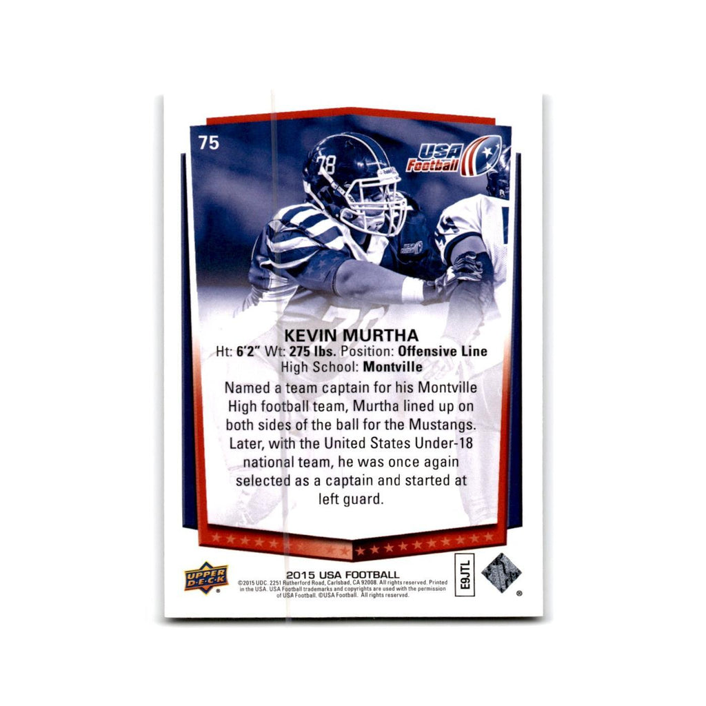 Kevin Murtha 2015 Upper Deck USA #75 USA Football Card NM