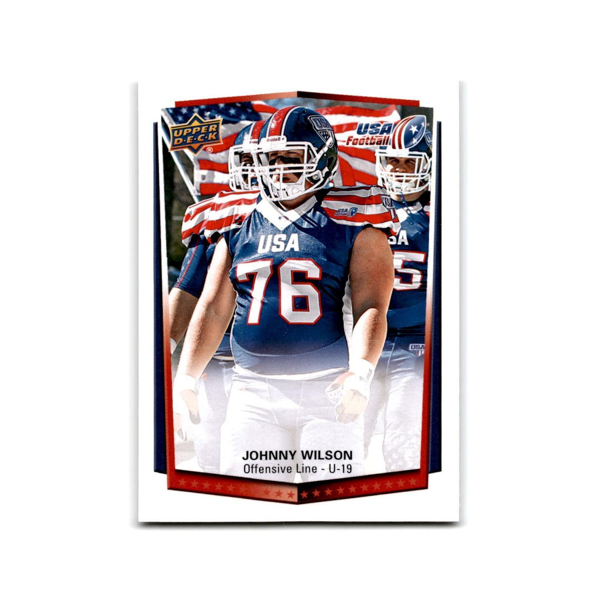 Johnny Wilson 2015 Upper Deck USA #6 USA Football Card NM