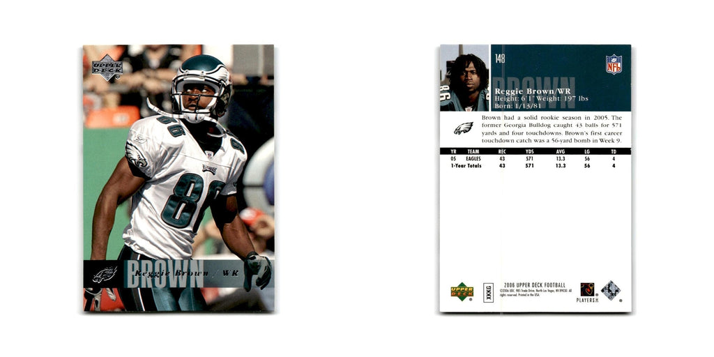 Reggie Brown 2006 Upper Deck #148 Philadelphia Eagles Football Card NM