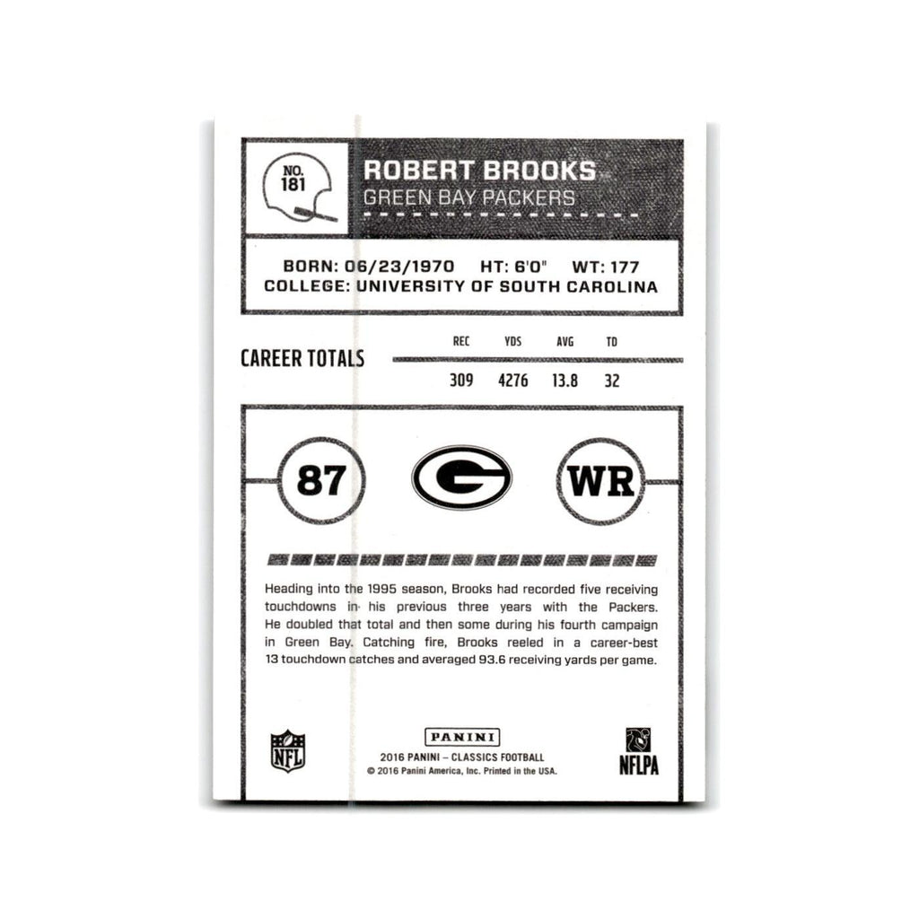 Robert Brooks 2016 Panini Classics #181 Green Bay Packers Football Card NM