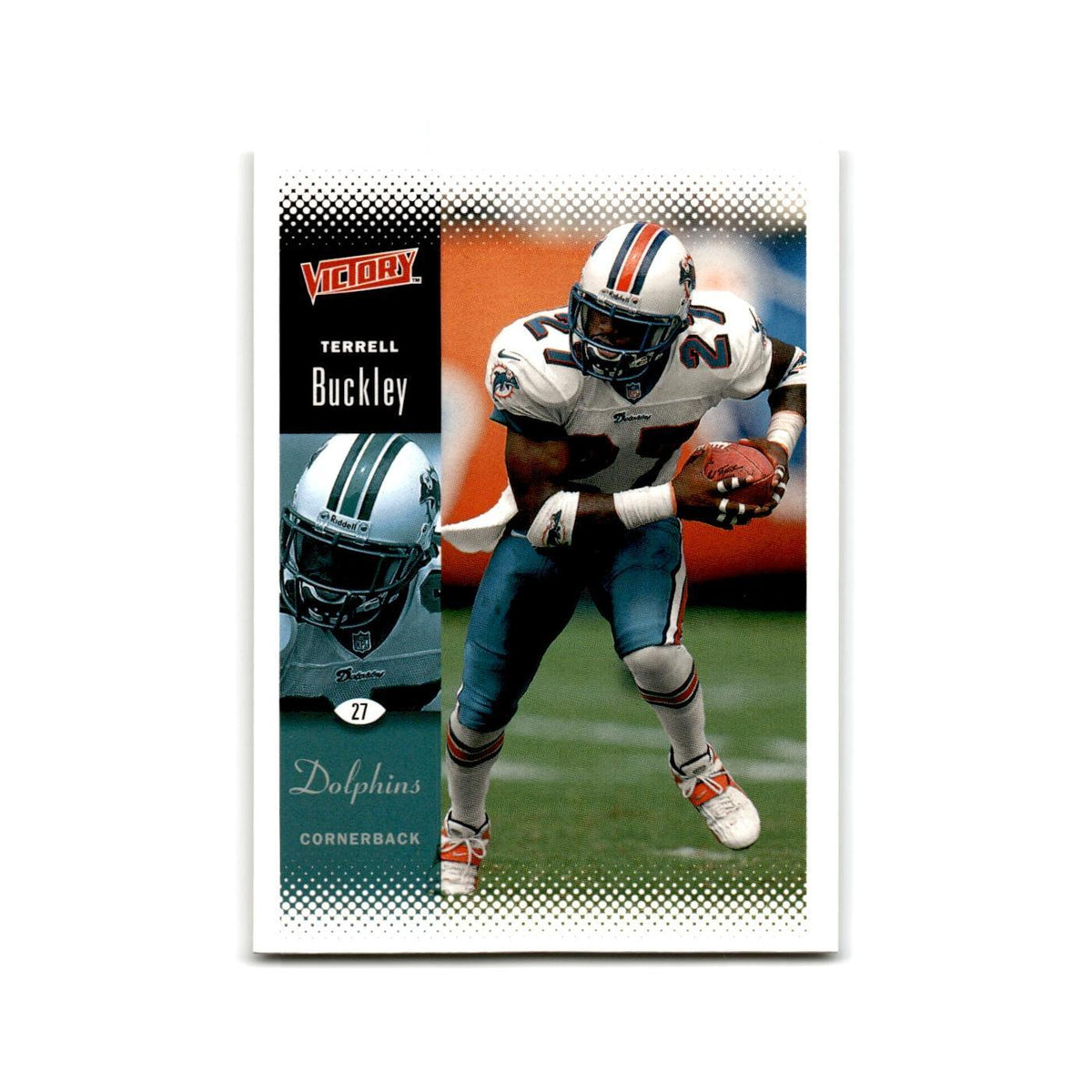 Terrell Buckley 2000 Upper Deck Victory #96 Miami Dolphins Football Card NM