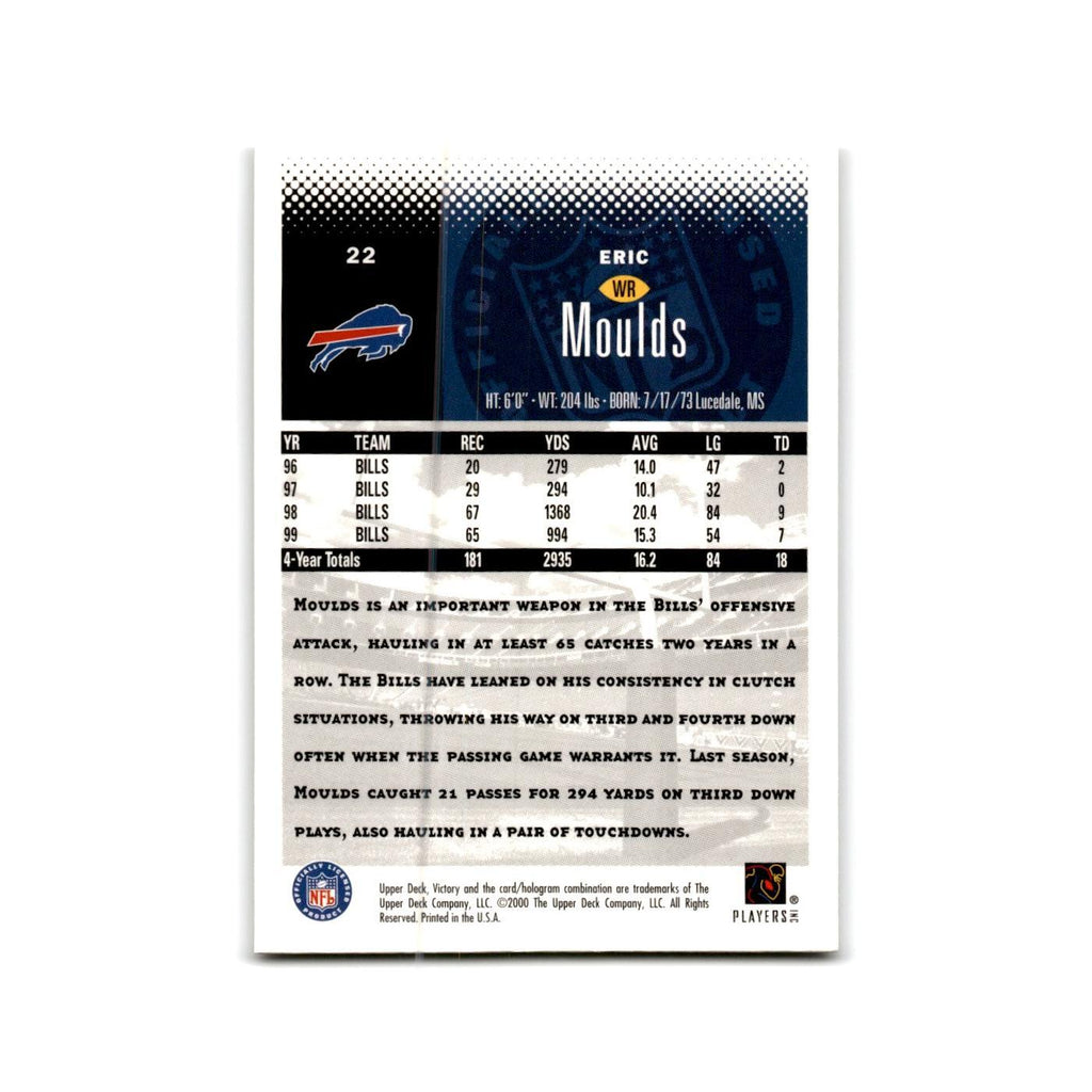 Eric Moulds 2000 Upper Deck Victory #22 Buffalo Bills Football Card NM