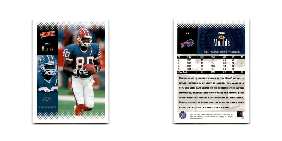 Eric Moulds 2000 Upper Deck Victory #22 Buffalo Bills Football Card NM