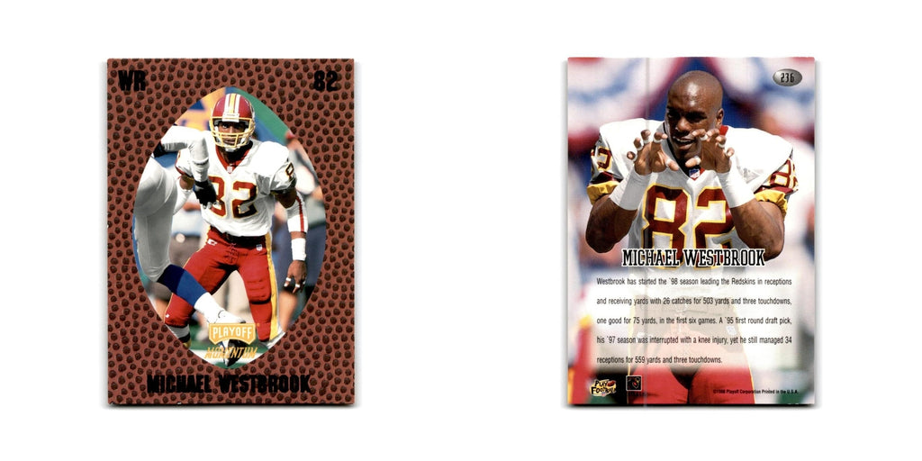 Michael Westbrook 1998 Playoff Momentum Retail #236 Washington Redskins NM