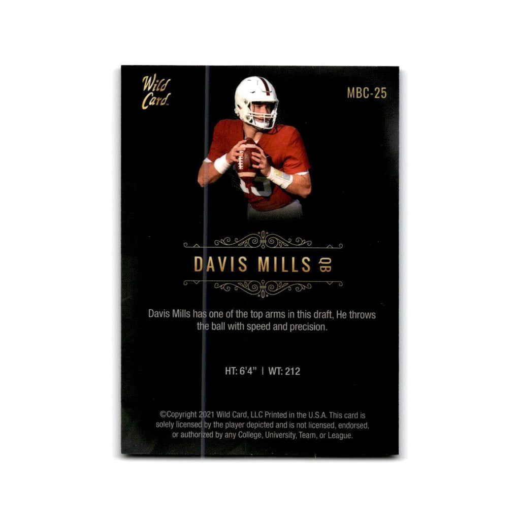 Davis Mills 2021 Wild Card Matte Premier #MBC-25 Stanford Cardinal NM