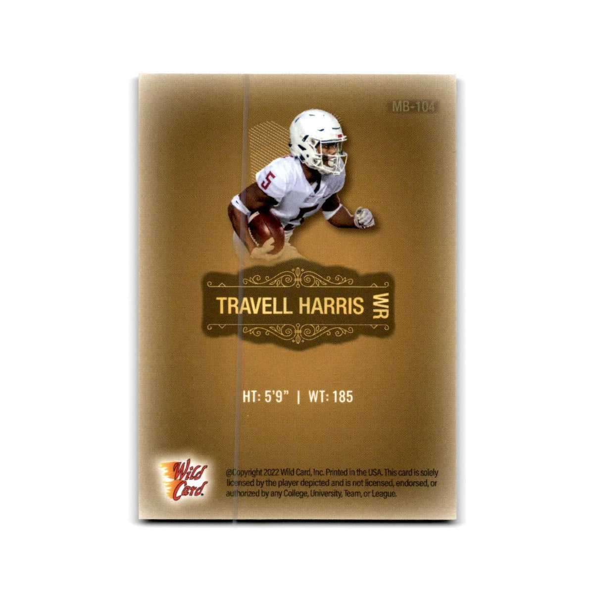 Travell Harris 2022 Wild Card Matte #5CDCL-98 Washington State Cougars NM
