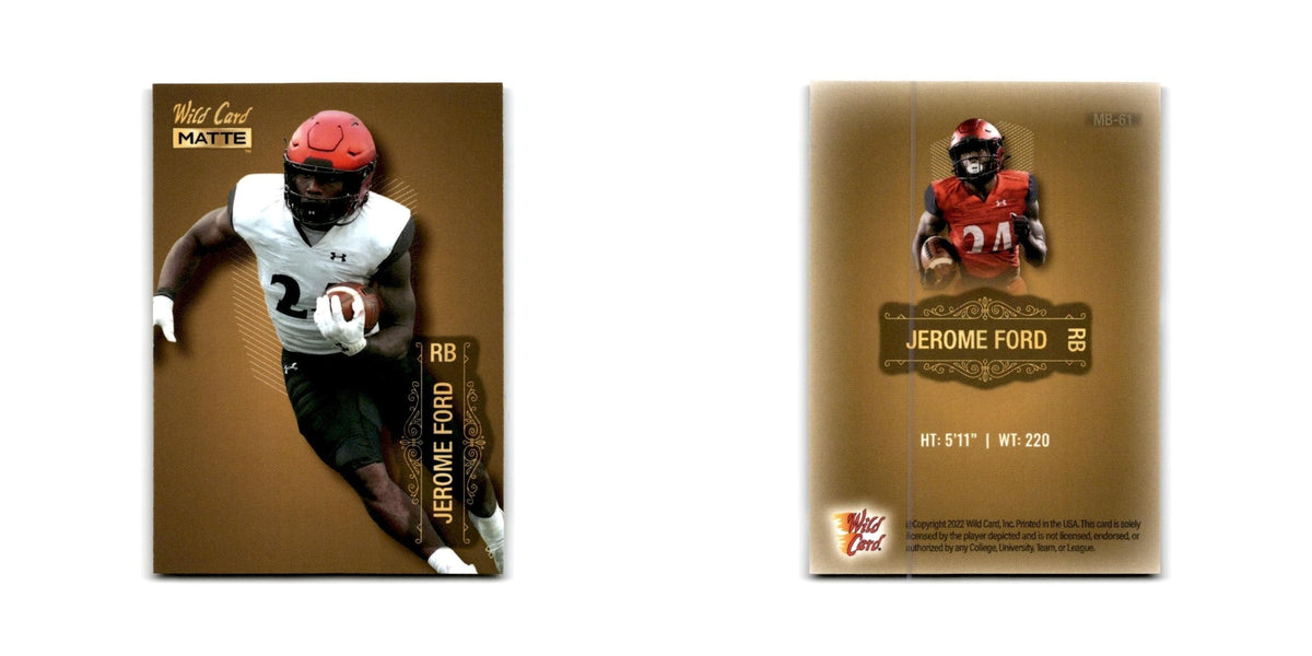 Jerome Ford 2022 Wild Card Matte #MB-61 Cincinnati Bearcats Football Card NM