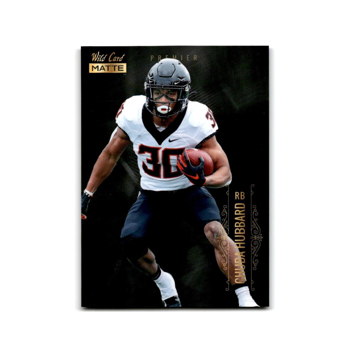 Chuba Hubbard 2021 Wild Card Matte Premier #MBC-60 Oklahoma State Cowboys NM