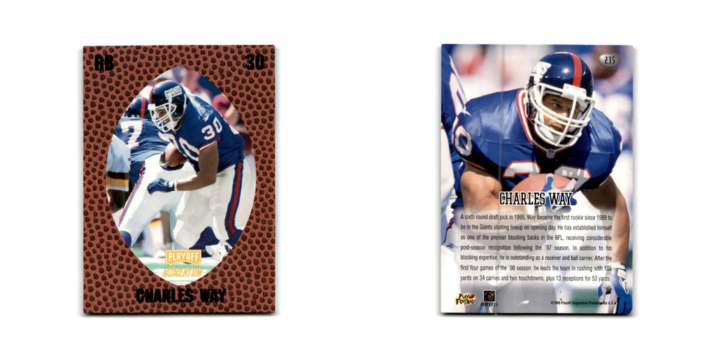 Charles Way 1998 Playoff Momentum Retail #235 New York Giants Football Card NM
